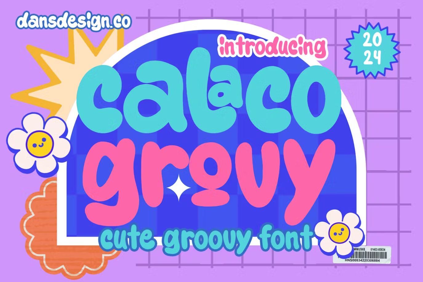 Calaco Grouvy - Groovy Y2K Font