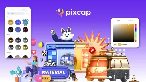 Melhore seus projetos 3D com a biblioteca de materiais da Pixcap