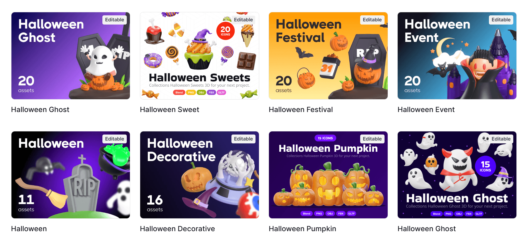 halloween icon packs