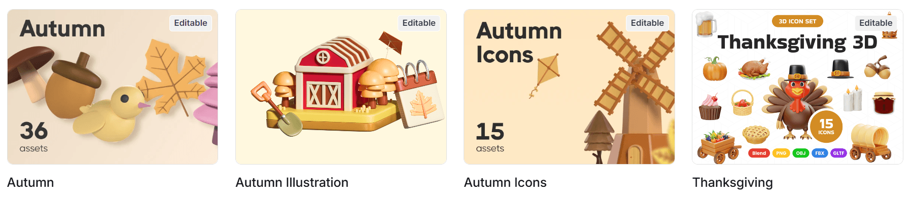 autumn icon packs