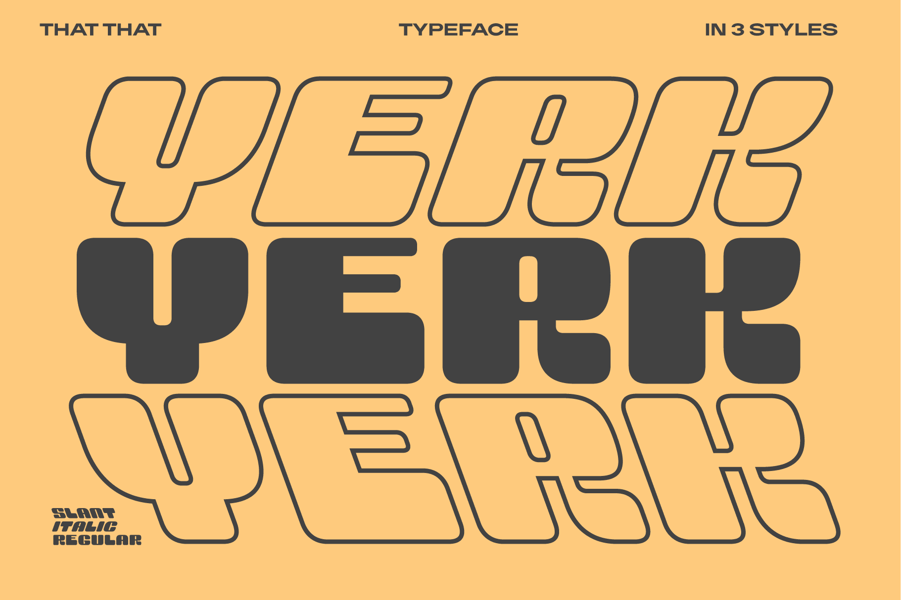 Yerk font