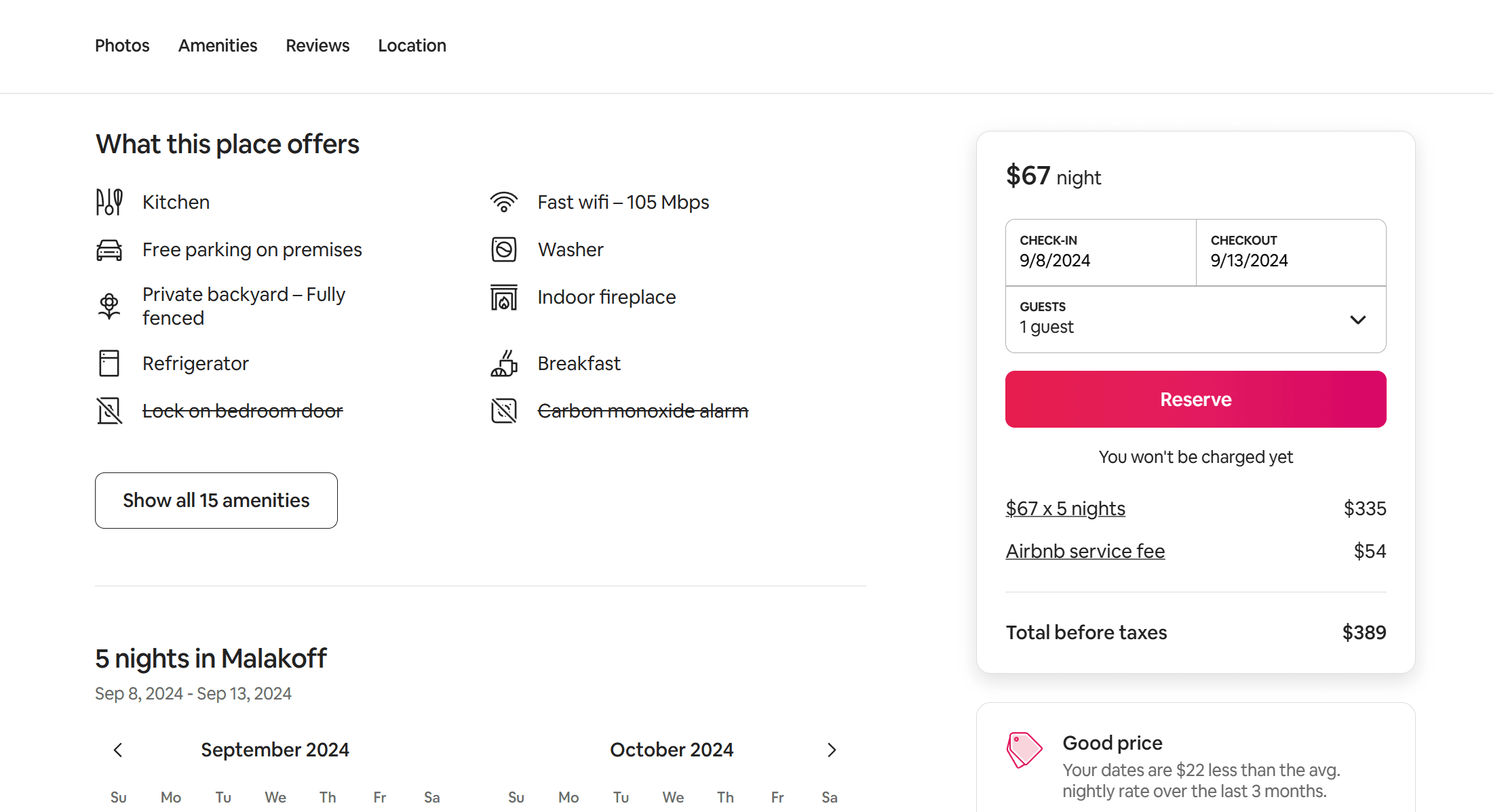 airbnb web ui