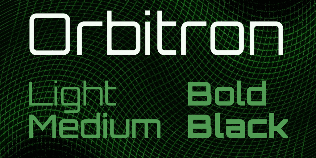 Orbitron font