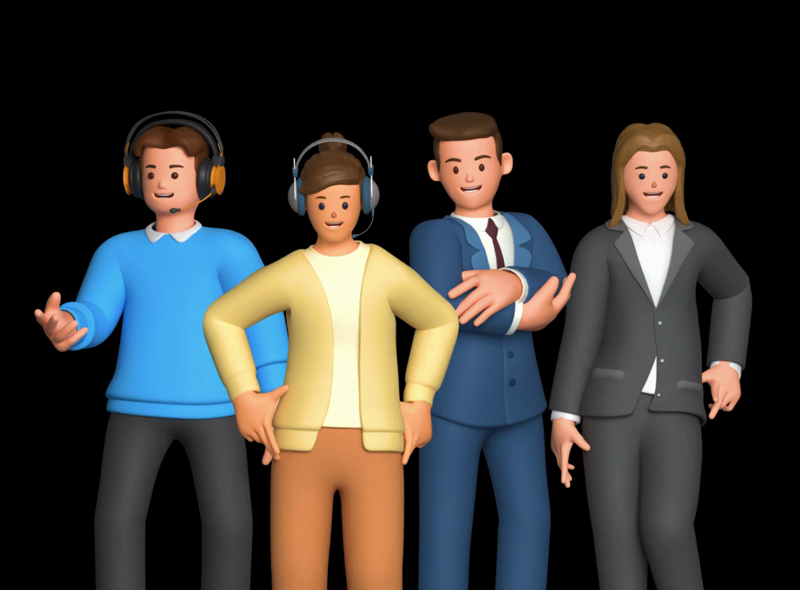 8 Customer Services 3d pack of graphics and illustrations