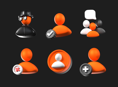 9 Account Management Animated Icon Pack 3d pack of graphics and illustrations