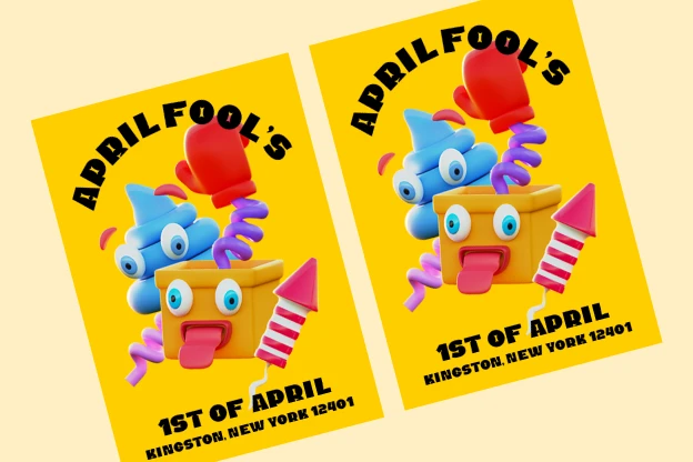 14 April Fools 3d pack of graphics and illustrations