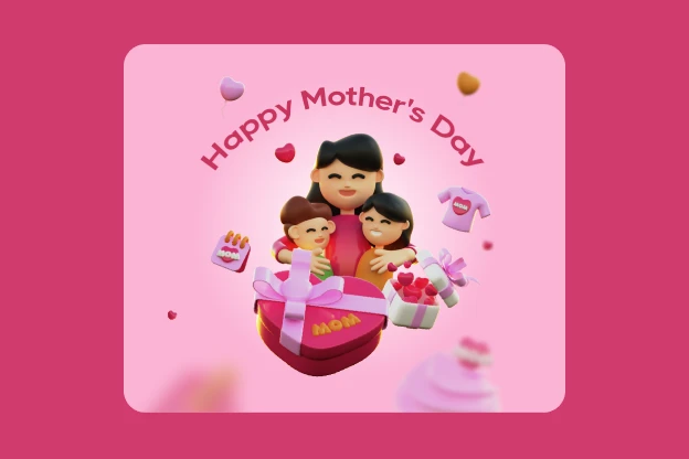 20 Mother's Day 3d pack of graphics and illustrations