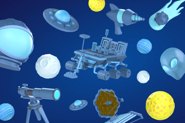 20 Outer Space 3d pack of graphics and illustrations