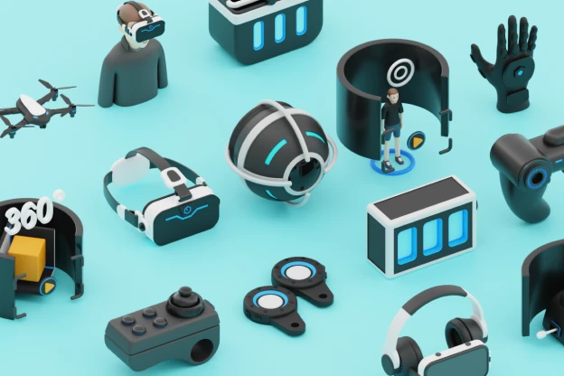 20 Virtual Reality Equipment 3d pack of graphics and illustrations