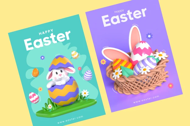 18 Easter Day  3d pack of graphics and illustrations