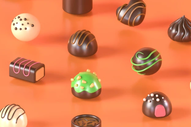 20 Chocolate 3d pack of graphics and illustrations