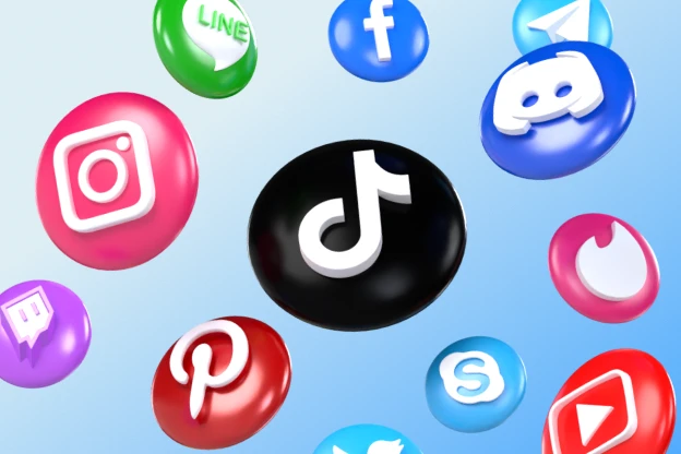 30 Social Media Logos 3d pack of graphics and illustrations
