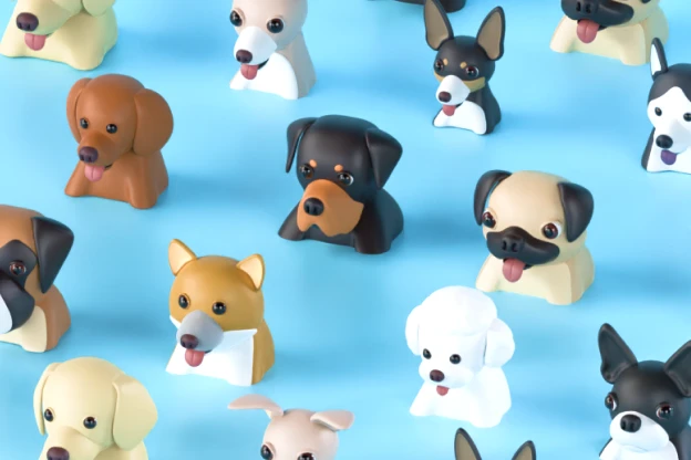 15 Dog Avatars 3d pack of graphics and illustrations