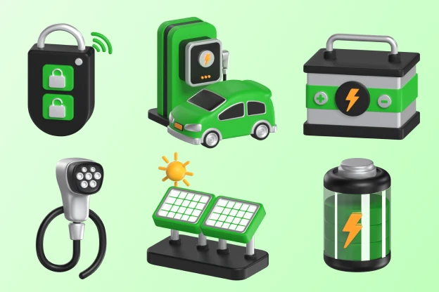 15 Green Energy 3d pack of graphics and illustrations