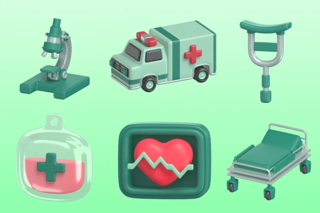 20 Medical Icons 3d pack of graphics and illustrations