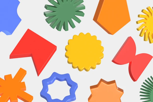 58 Essential Shapes 3d pack of graphics and illustrations