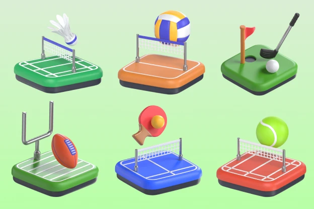 20 Sports Icons 3d pack of graphics and illustrations