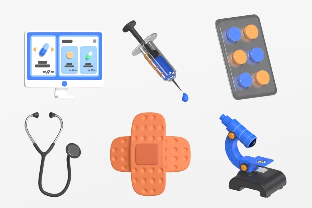 30 Pharmacy 3d pack of graphics and illustrations