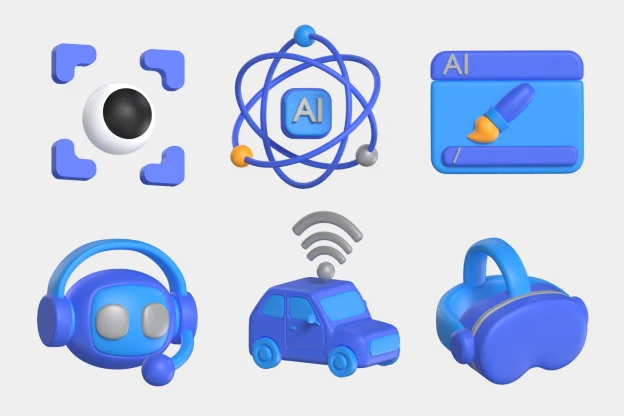 30 Artificial Intelligence Icon 3d pack of graphics and illustrations