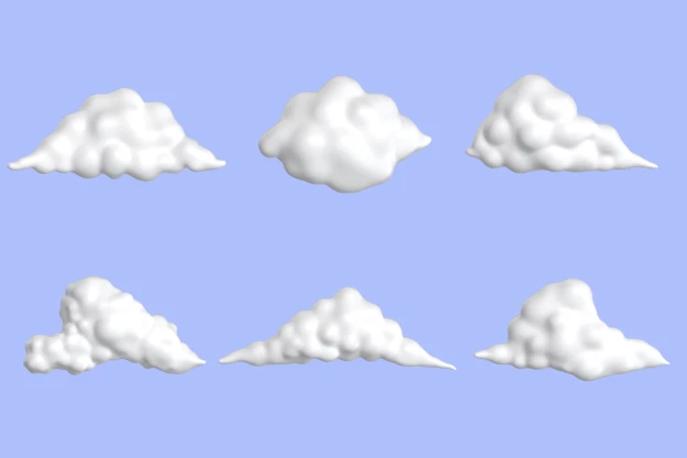 12 Clouds 3d pack of graphics and illustrations