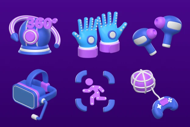 25 Virtual Reality Icons 3d pack of graphics and illustrations