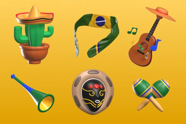 40 Brazil Culture 3d pack of graphics and illustrations