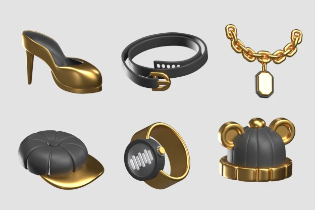 34 Accessories Icons 3d pack of graphics and illustrations
