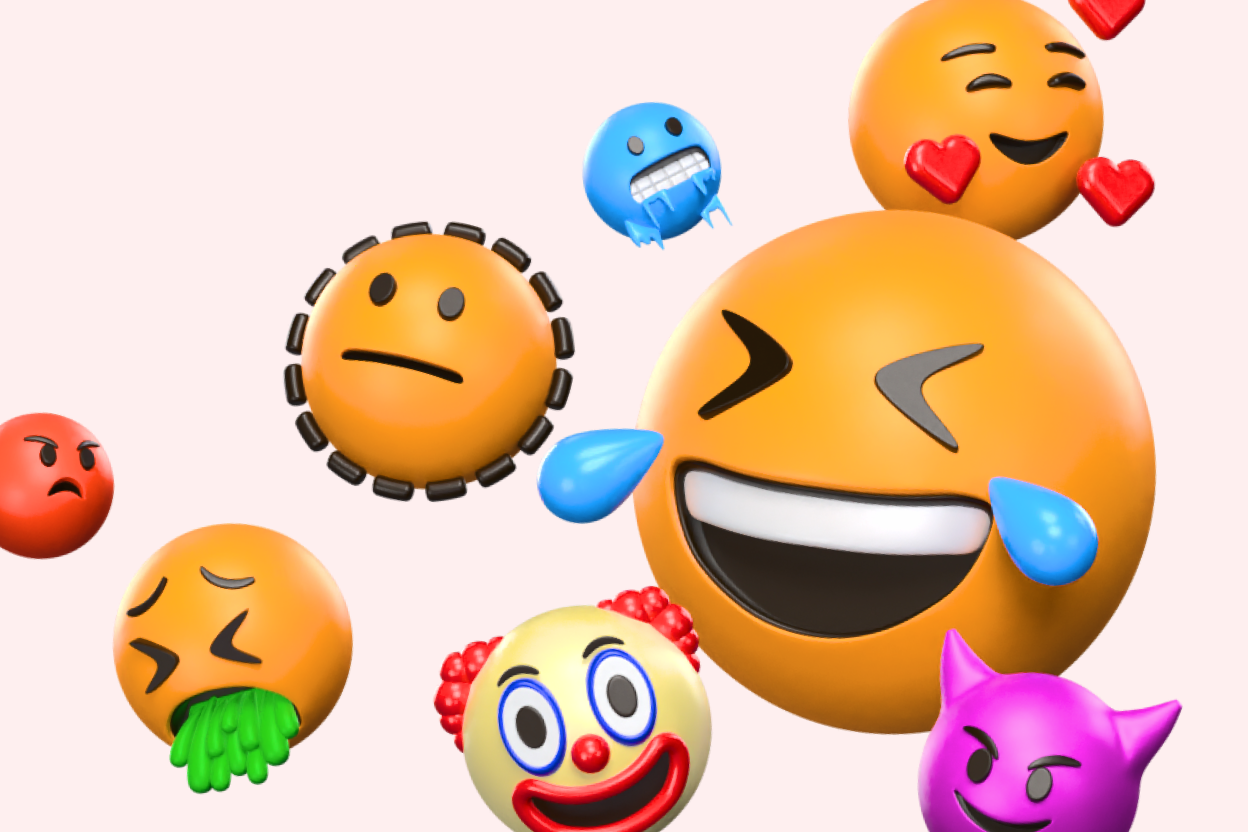 100 Emoticon 3d pack of graphics and illustrations