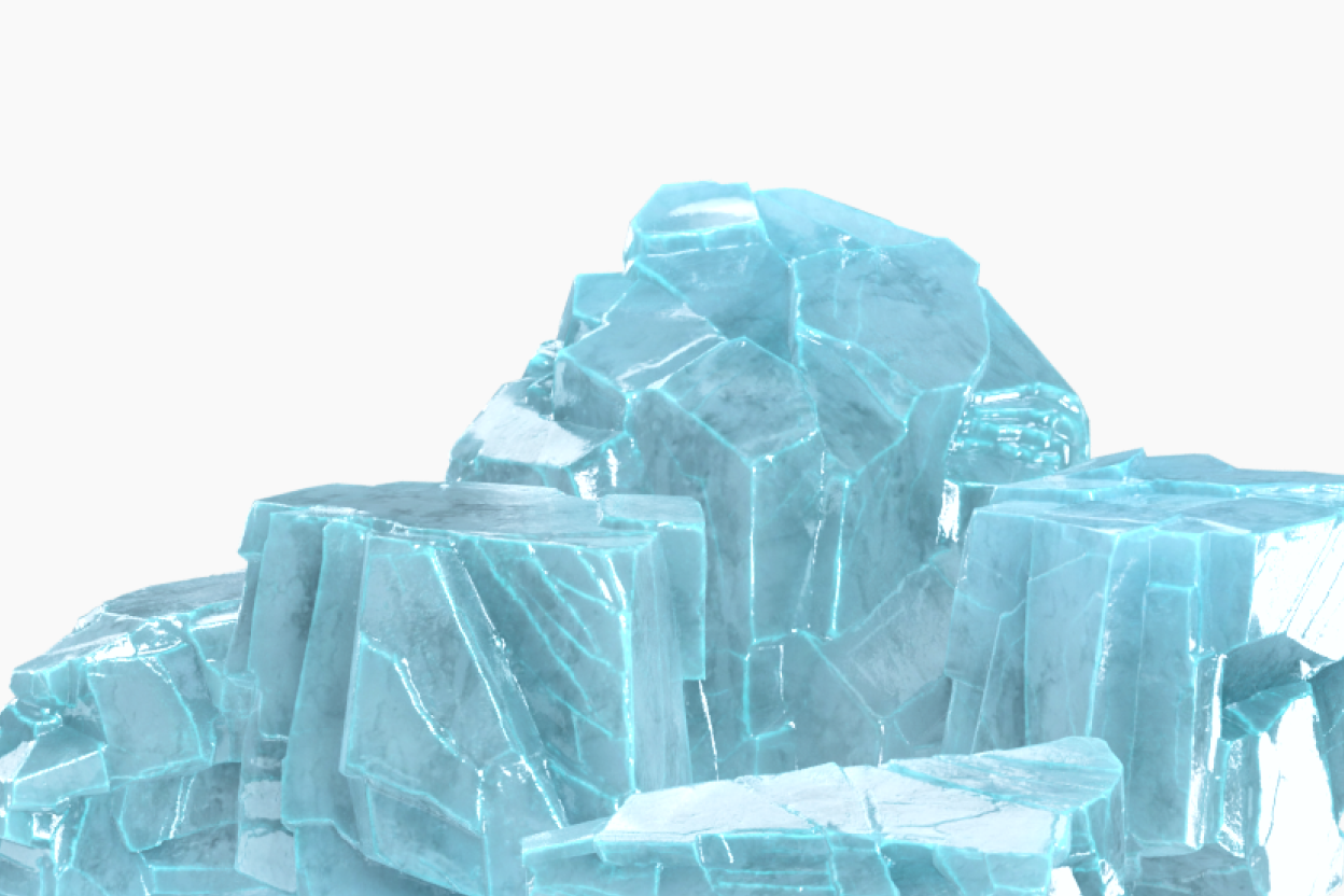12 Ice Rock 3d pack of graphics and illustrations