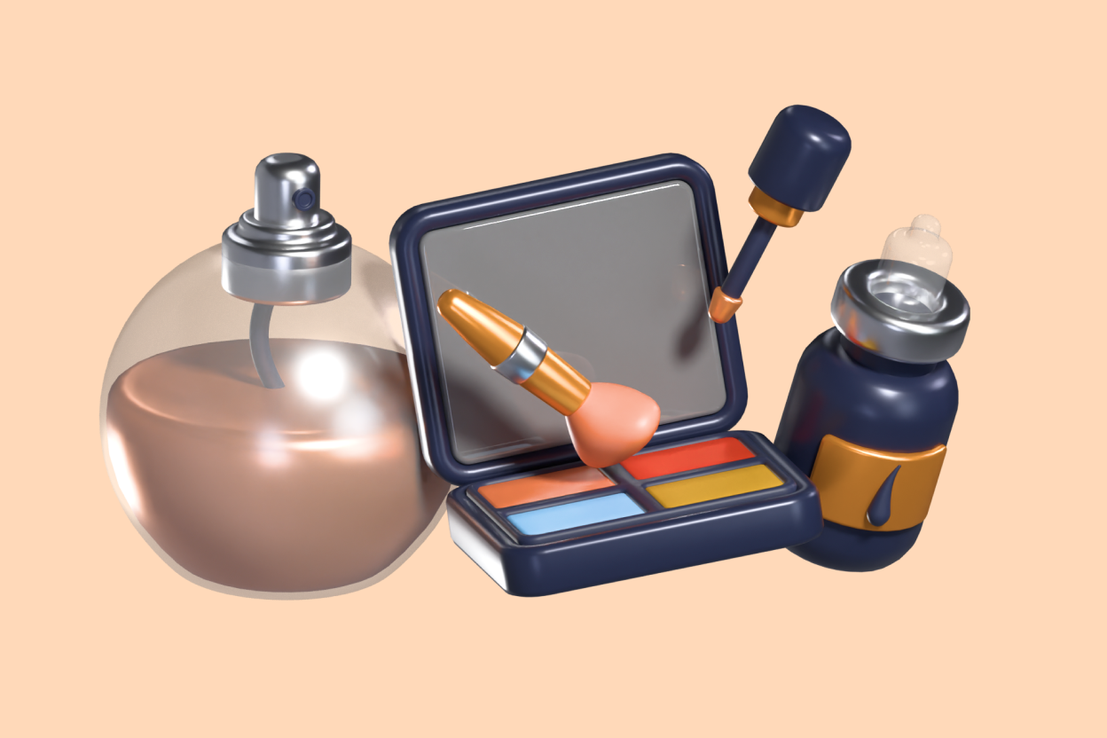 31 Cute Beauty Products 3d pack of graphics and illustrations