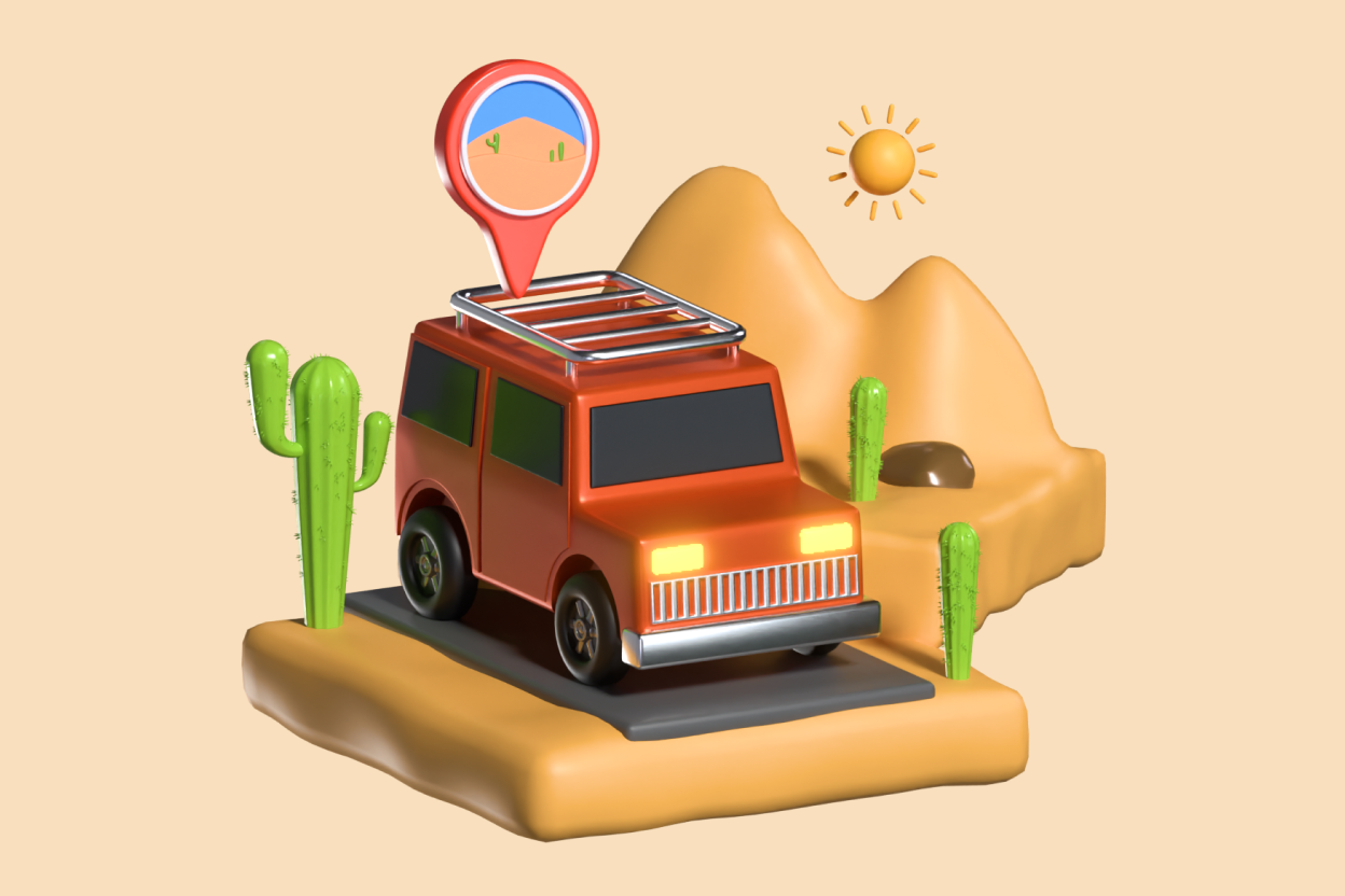 20 Desert 3d pack of graphics and illustrations