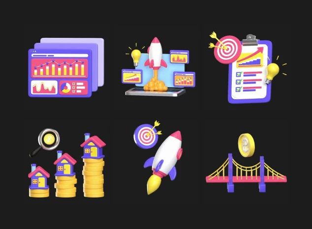 13 Startup 3D Animated Icons 3d pack of graphics and illustrations