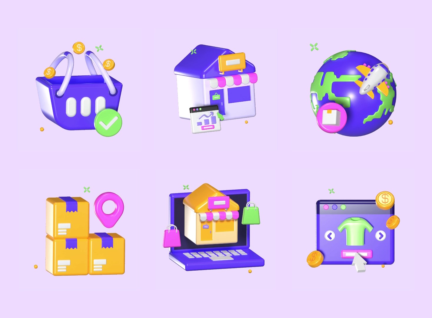 28 Ecommerce Animated Icon 3d pack of graphics and illustrations