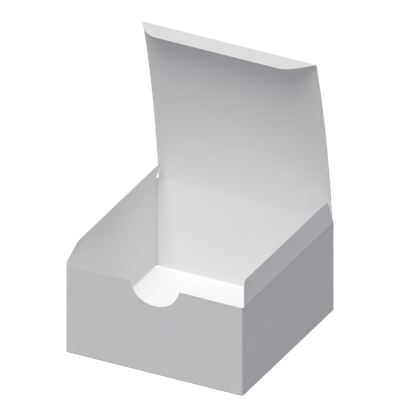 Paper  Gift Box Opened 3D Model 3D Graphic
