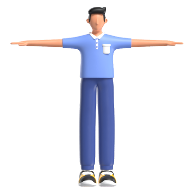 Guy Character 3D Graphic