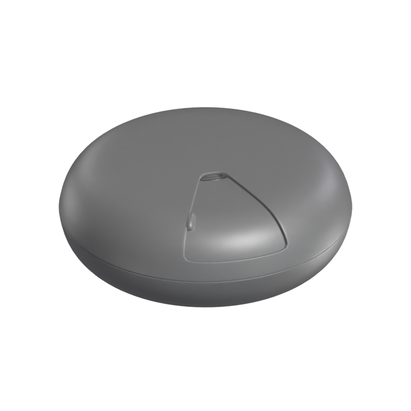 Rounded Case Pill Box 3D Model