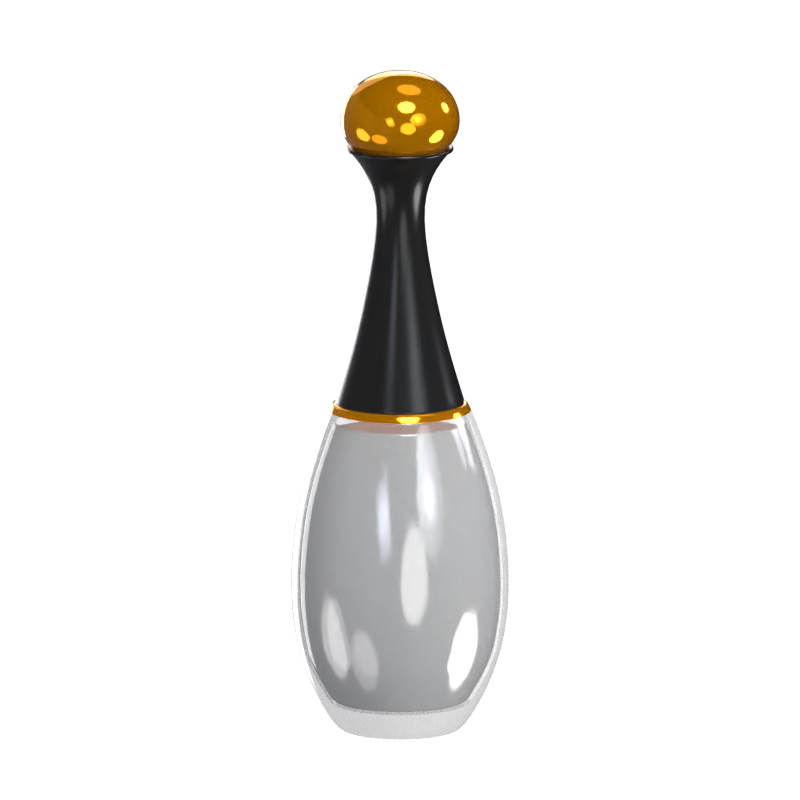 Long Elegant Perfume Bottle 3D Model