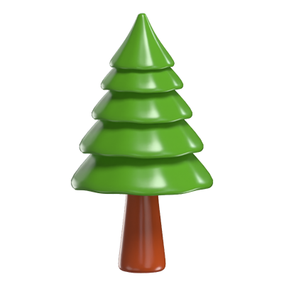 3D Pine Tree Model Majestic Symbol Of Everlasting Strength 3D Graphic