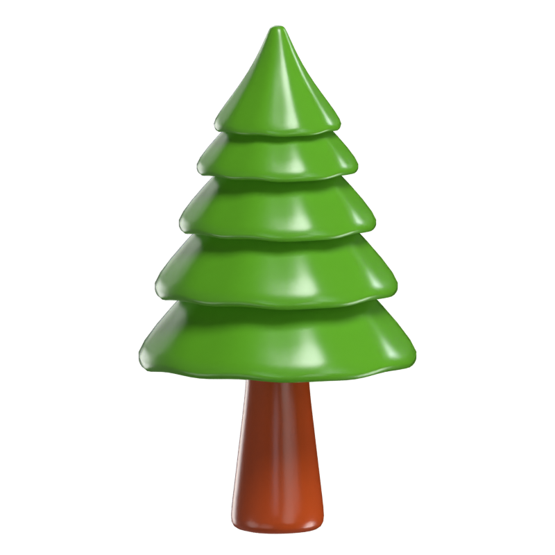 3D Tannenbaum Modell Majestätisches Symbol der ewigen Stärke 3D Graphic