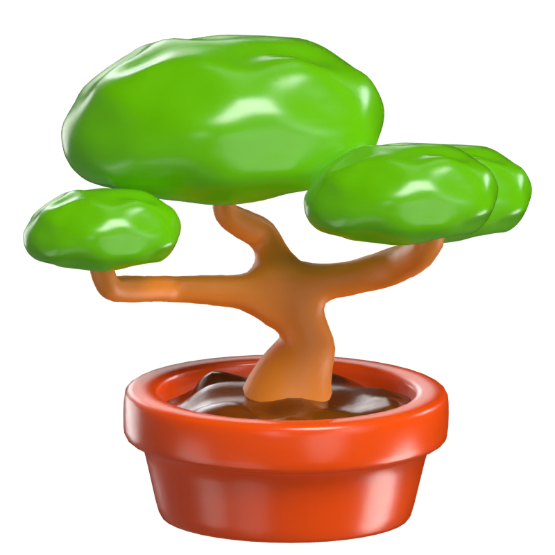 3D Bonsai Modell Miniatur Meisterwerk der botanischen Kunstfertigkeit 3D Graphic