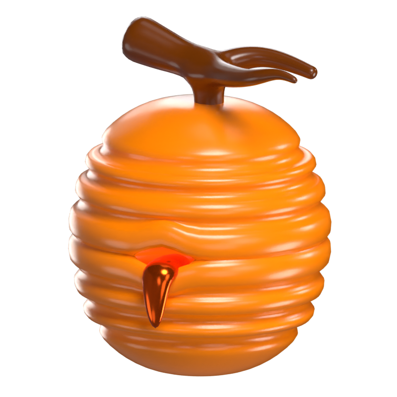 3D Beehive Model Nature's Hive Of Industry And Sweetness 3D Graphic