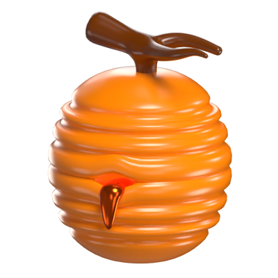 3D Beehive Model Nature's Hive Of Industry And Sweetness 3D Graphic
