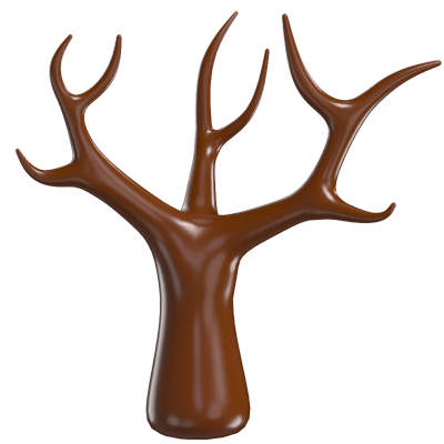 3d dry tree model symbol für ausdauer und zeitlosigkeit 3D Graphic
