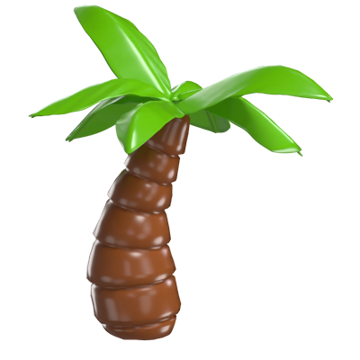 3D Palm Tree Model Iconic Emblem Of Tropical Paradise 3D Graphic