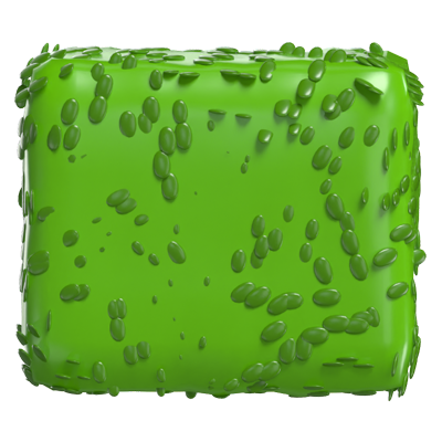 3D Rectangular Bush Bush Modelo Manicured Greenery Para Paisajismo 3D Graphic