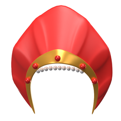 3D Kokoshnik Hat 3D Graphic