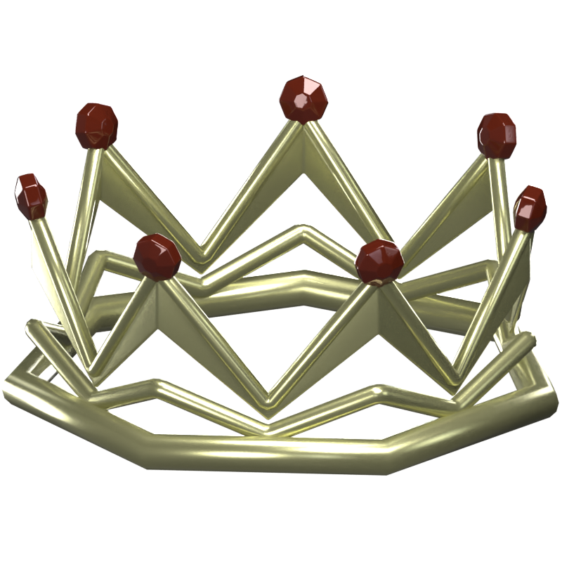 Diadema Corona Icono 3D Modelo