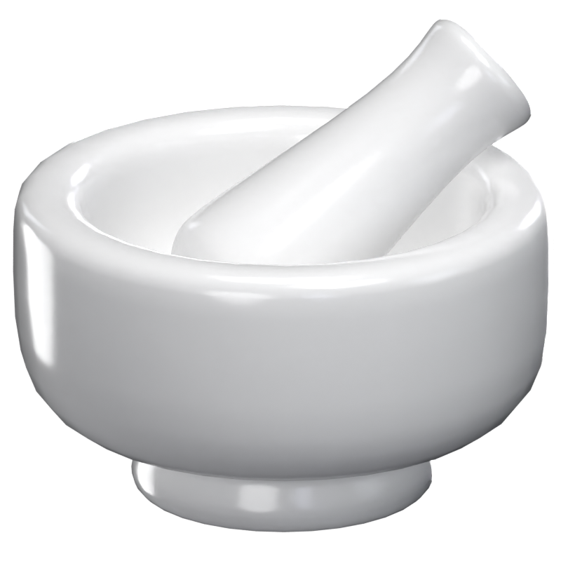 Mortar & Pestle Icon Model