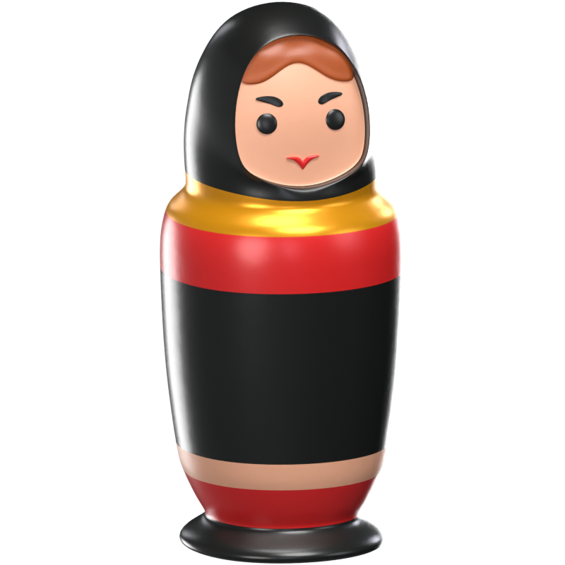 3D Matryoshka Doll Icon