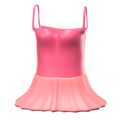 3d ballet outfit icono modelo 3D Graphic